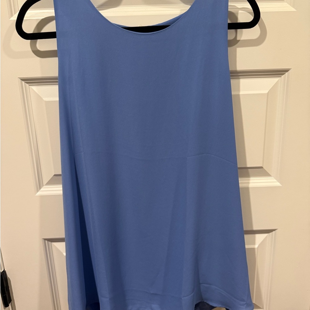 LOFT Light Blue Tank with V Back